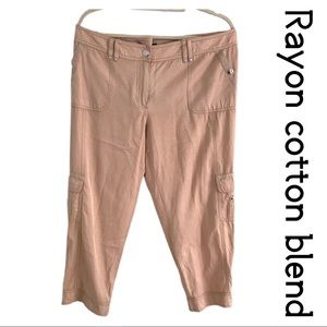 3/$15 White House Black Market Crop Pants with Snaps